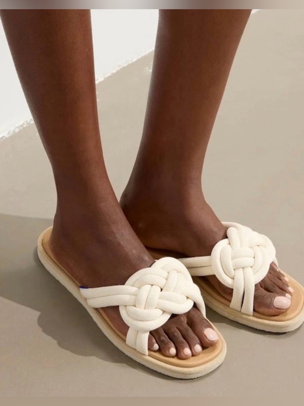 Rothy’s the summer sandal white sand